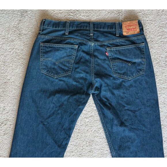 Levi’s 569 Jeans Men’s Measures Size 38 x 32.5 Loose Straight Cotton - Picture 6 of 8